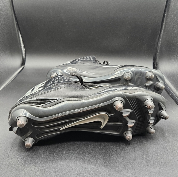 Nike CODE PRO Black, Silver Large Logo, Mens Cleats, Sz 12.5 - Picture 7 of 10